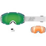 K2 SOURCE SLICED WHITE Aurora+Amber Flash Goggles