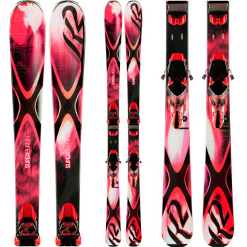 K2 SUPERBURNIN 74 Women Ski + MARKER ERC 11.0 TC 