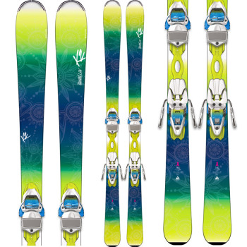 K2 TAINTED LUV 74 WOMEN SKI + MARKER ER3 10.0 
