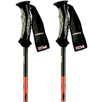 K2 TRIAX CARBON Black/Orange Ski Poles
