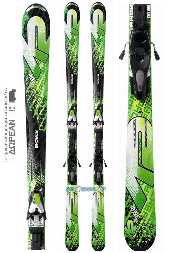 K2 APACHE MSL Skis + Marker MX 12.0