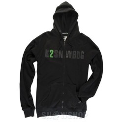 K2 BURROUGHS ZIP Hoodie Black ΦΟΥΤΕΡ ΑΝΔΡΙΚΟ