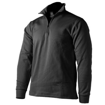 MICO 0670 2nd Layer Men's Half Neck zip Thermal - Black