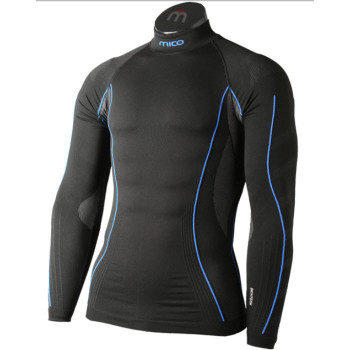 MICO 1790 BlacK/Cobalt SKINTECH Men's Thermal Underwear