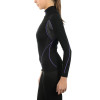 MICO 1791 Blacκ/Violet SKINTECH Women's Thermal LS Shirt