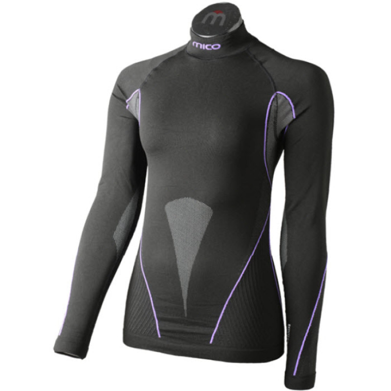 MICO 1791 Blacκ/Violet SKINTECH Women's Thermal LS Shirt