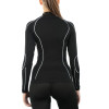 MICO 1841 Women's Long sleeve shirt Skintech Warm Skin- Black