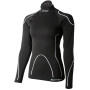 MICO 1841 Women's Long sleeve shirt Skintech Warm Skin- Black