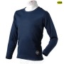 MICO 2775 Kids long sleeves round neck shirt - Blue 