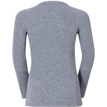 MICO 2775 Kids long sleeves round neck shirt - Grey melange