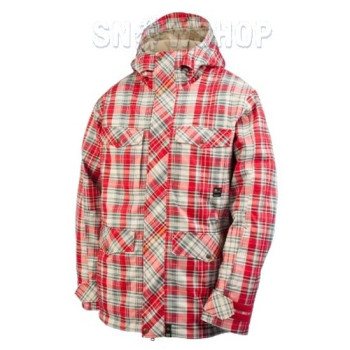 PLANET EARTH JAKE Red Plaid Men's Jacket