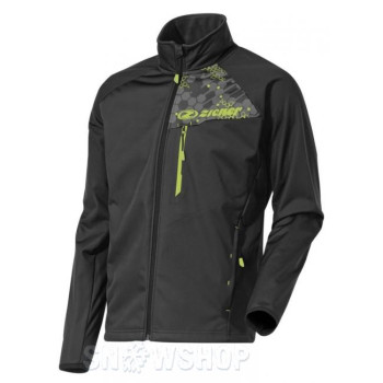 ZIENER MEN'S SOFTSHELL JAKCO Black Yellow