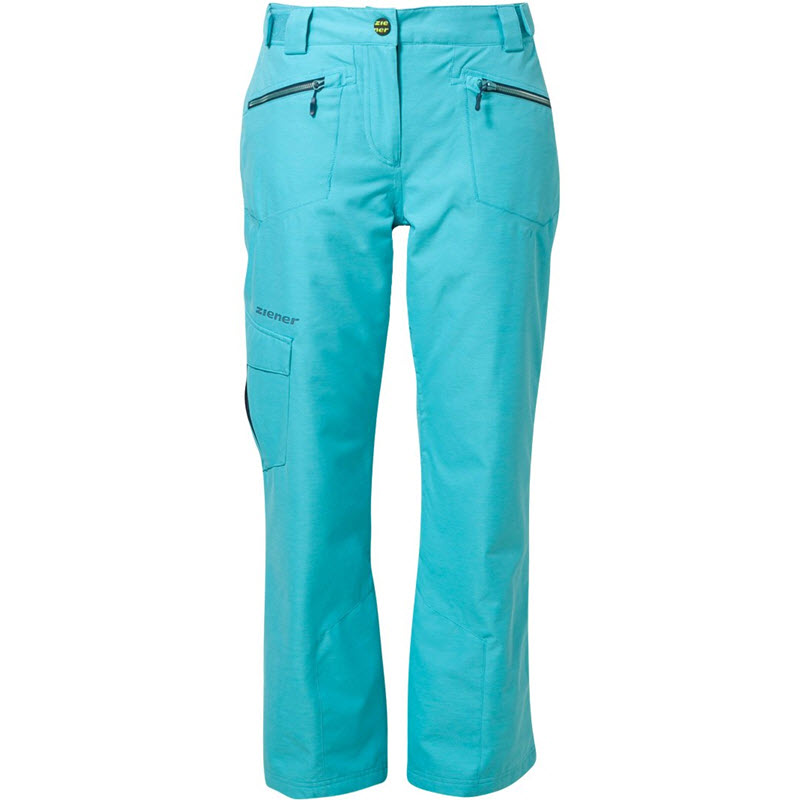 ZIENER BERIT Waterdrop Blue Women's Snow Pants