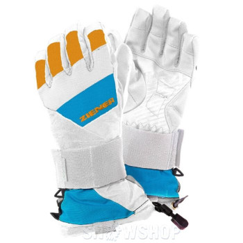 ZIENER MARSHALL AS White Methyl blue SNOWBOARD Gloves