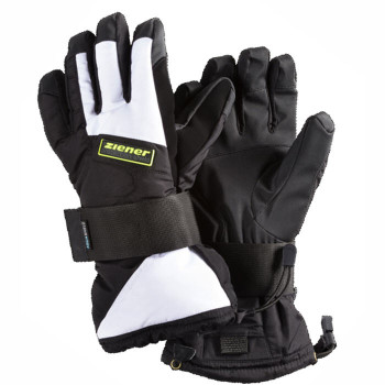 ZIENER MATTS AS Black/White Snowboard Gloves