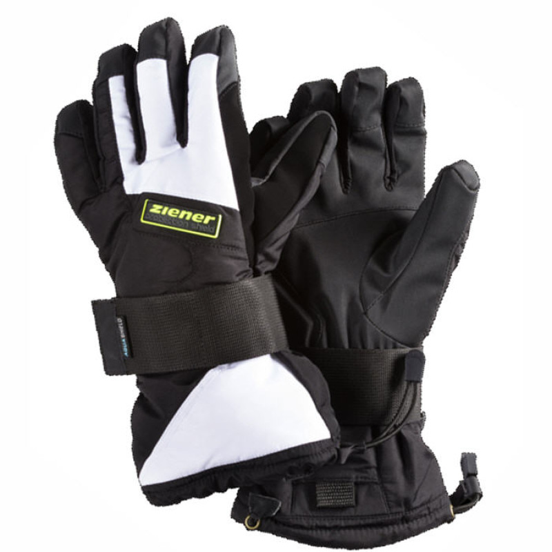 ZIENER MATTS AS Black/White Snowboard Gloves