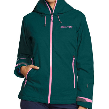 ZIENER SUZA PRIMALOFT Dark Green Women's Jacket