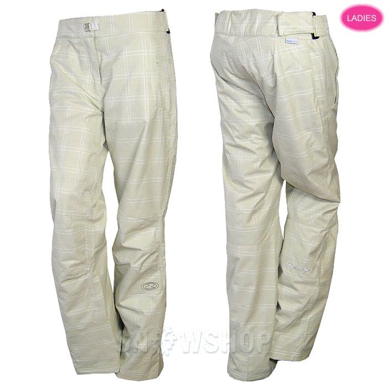 ZIENER TARAY Beige/White Women's Snow Pants