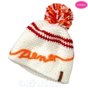 ZIENER TILANA White red WOMEN'S BEANIE