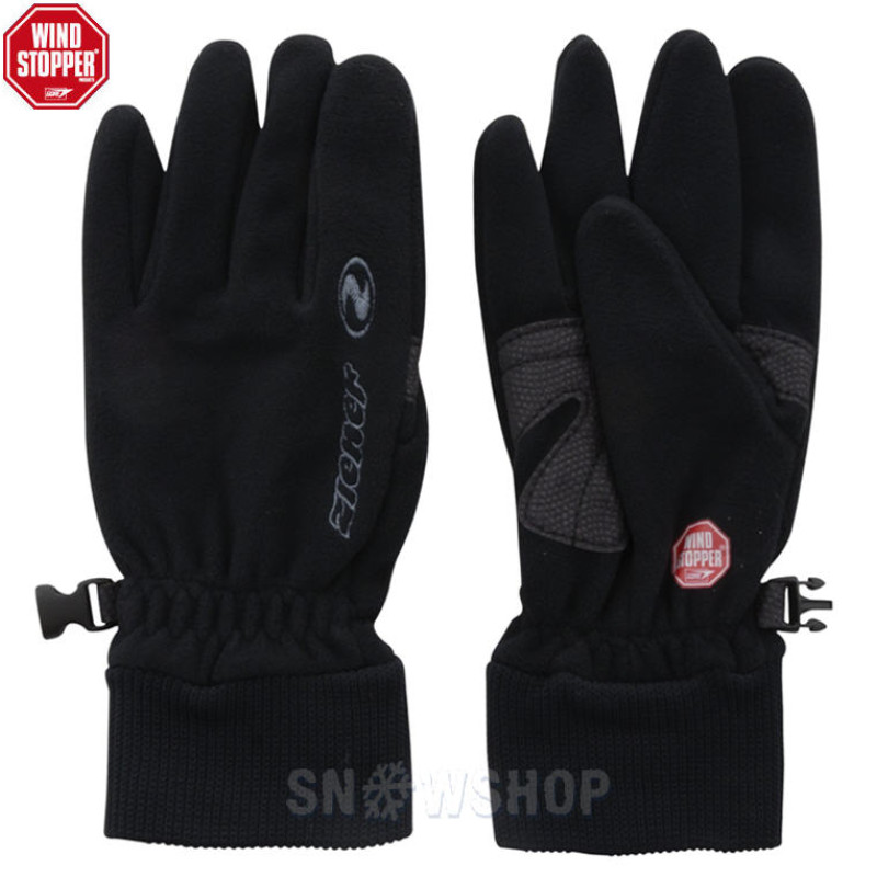 ZIENER IDEA Windstopper Black Gloves