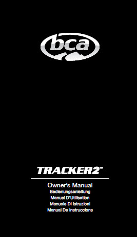 BCA TRACKER 2 MANUAL
