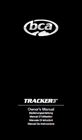 BCA TRACKER 3 manual