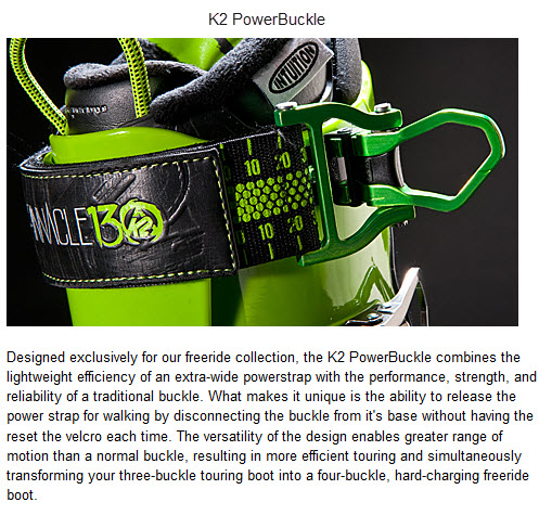 K2 PowerBuckle FREERIDE