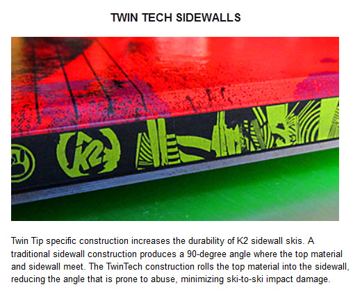 K2 TWIN TECH SIDEWALLS