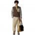 THE NORTH FACE Men's Yumiori 1/4 Zip Fleece - Smokey Brown/Clay Grey/-Summit Gold