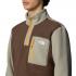 THE NORTH FACE Men's Yumiori 1/4 Zip Fleece - Smokey Brown/Clay Grey/-Summit Gold