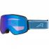ALPINA Slope Q quattroflex - Μάσκα Ski/Snowboard - Black Blue matt /Blue mirror