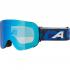 ALPINA Penken Quattroflex-Lite - Μάσκα Ski/Snowboard - Black Lilac/Blue mirror