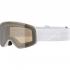 ALPINA Fernie Junior Q-Lite Mirror - Παιδική Μάσκα Ski/Snowboard - White matt/Gold mirror