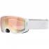 ALPINA Bivio QV Quattroflex/Varioflex - Μάσκα Ski/Snowboard - White mat /Gold mirror