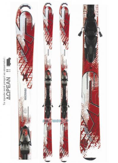 K2 APACHE RECON Skis + Marker MX 12.0 Bindings