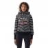 O'NEILL Easy Fantastic Women's Full Zip Hoodie-Black Aop/White 