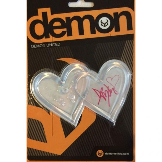 DEMON Heart Snowboard Stomp Pad – Clear