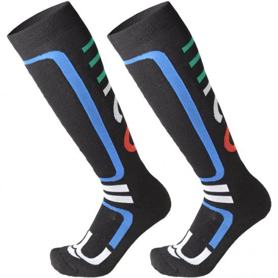 MICO 141 Medium Weight performance - Κάλτσες Snowboard - Black/Blue