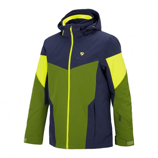 ZIENER Toccoa - Ανδρικό Snow Jacket - Light olive/Dark Blue