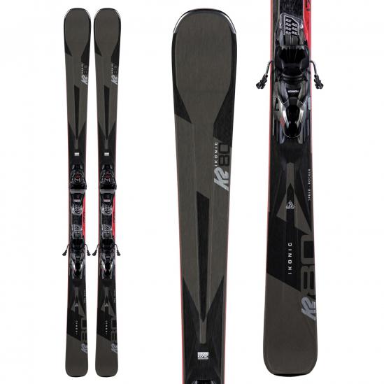 K2 Ikonic 80 Skis ​+ M3 10 Compact Quikclik Bindings