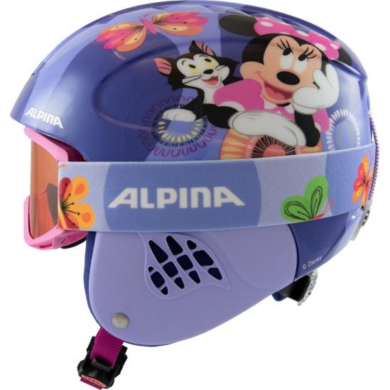 ALPINA CARAT SET Disney - Παιδικό Κράνος & Μάσκα - Minnie mouse