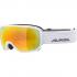 ALPINA  Scarabeo Hicon Mirror Spherical - Μάσκα Ski/Snowboard - White/Red spherical