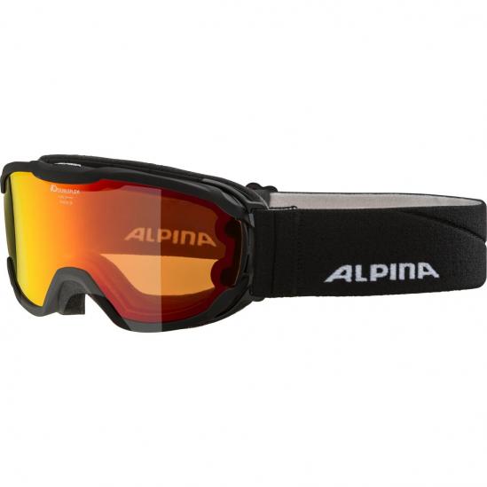 ALPINA PHEOS Junior Hicon Mirror Q-Lite - Παιδική Μάσκα Ski/snowboard - Black/Orange