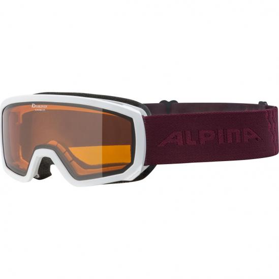 ALPINA SCARABEO Junior Doubleflex Hicon - Παιδική Mάσκα ski - White cassis