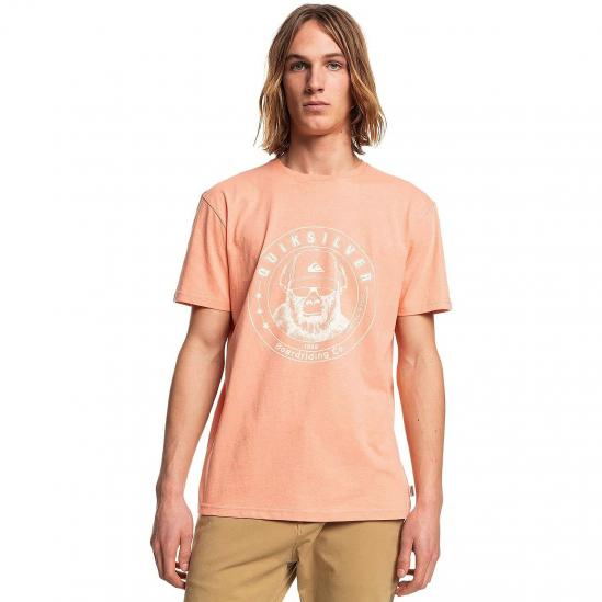 QUIKSILVER Drumroll Please - Ανδρικό T-Shirt - Peach Pink