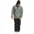 QUIKSILVER Shredder - Technical Half Zip DWR Hoodie - True Black/Fade Out Camo