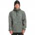 QUIKSILVER Shredder - Technical Half Zip DWR Hoodie - True Black/Fade Out Camo