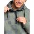 QUIKSILVER Shredder - Technical Half Zip DWR Hoodie - True Black/Fade Out Camo