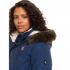 ROXY Ellie WarmLink με πάνελ θέρμανσης - Μακρύ αδιάβροχο γυναικείο μπουφάν Puffer - Medieval Blue