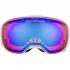 ALPINA BIG HORN Q-LITE - Μάσκα Ski/Snowboard- white gloss/blue spherical mirror